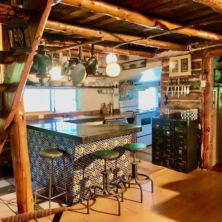 Chalet En Bois Rond Mauricie Saint-Alexis-des-Monts Dış mekan fotoğraf