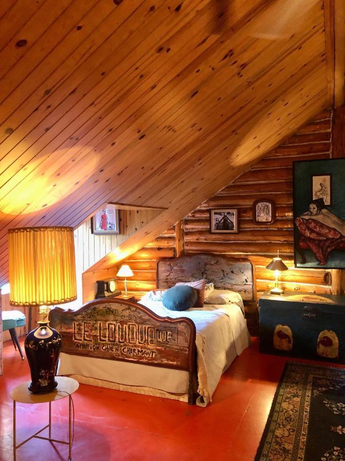 Chalet En Bois Rond Mauricie Saint-Alexis-des-Monts Dış mekan fotoğraf