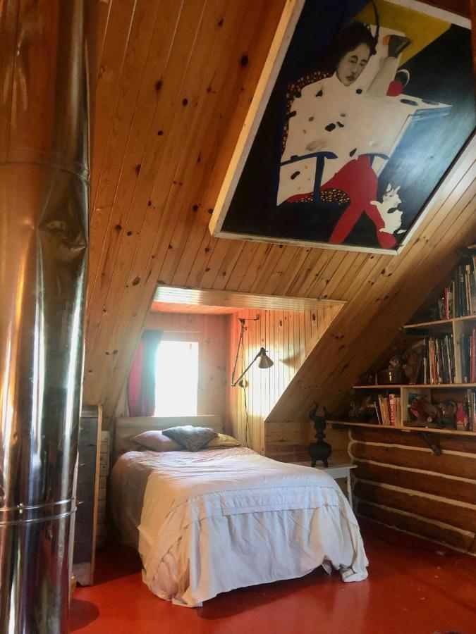 Chalet En Bois Rond Mauricie Saint-Alexis-des-Monts Dış mekan fotoğraf