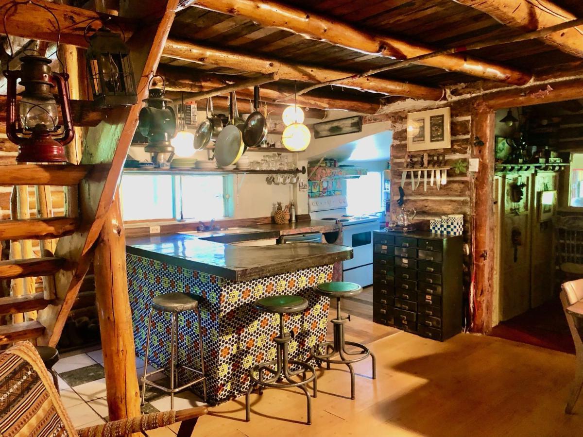 Chalet En Bois Rond Mauricie Saint-Alexis-des-Monts Dış mekan fotoğraf