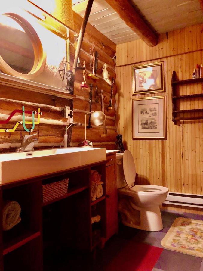 Chalet En Bois Rond Mauricie Saint-Alexis-des-Monts Dış mekan fotoğraf