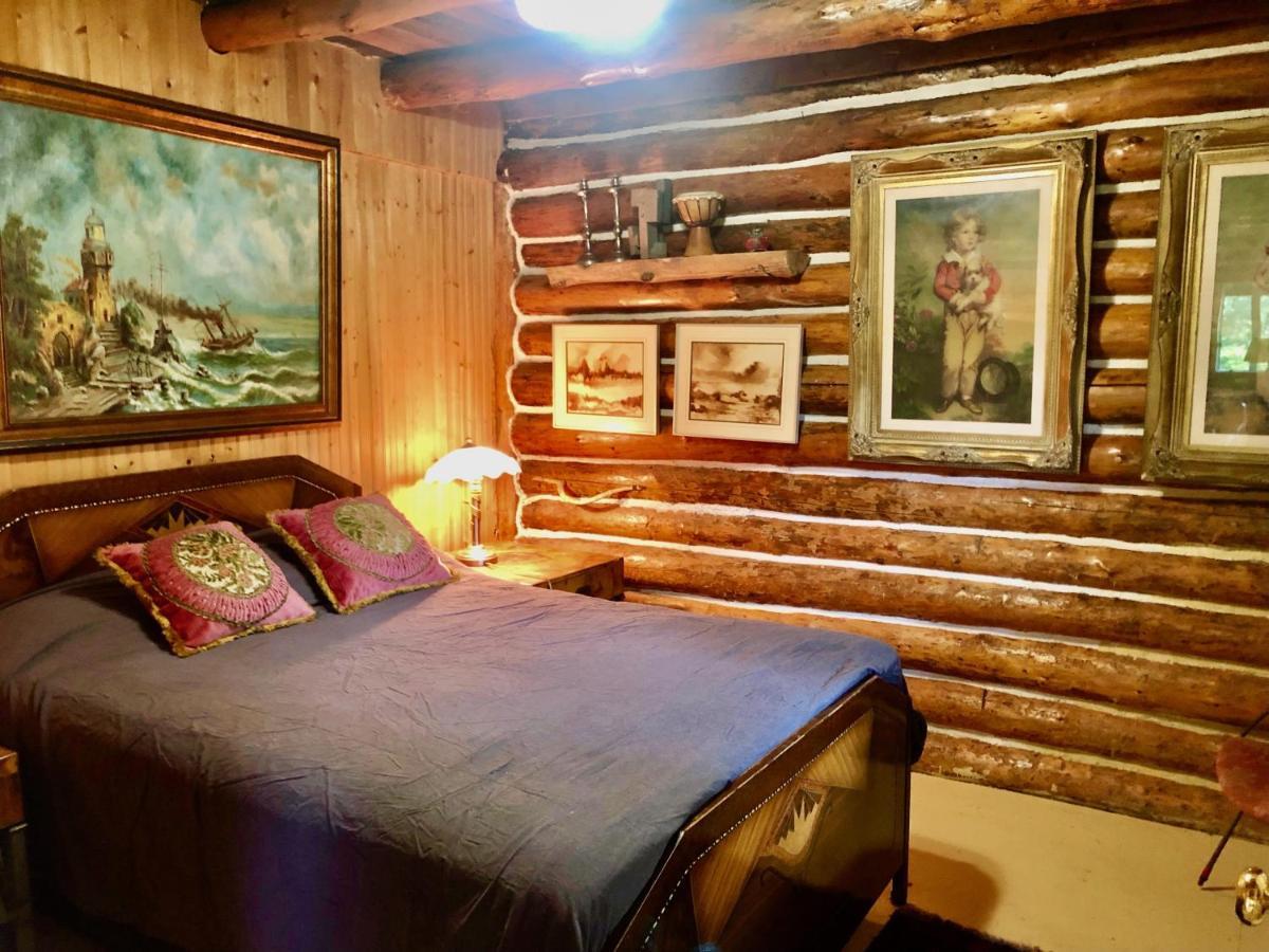 Chalet En Bois Rond Mauricie Saint-Alexis-des-Monts Dış mekan fotoğraf