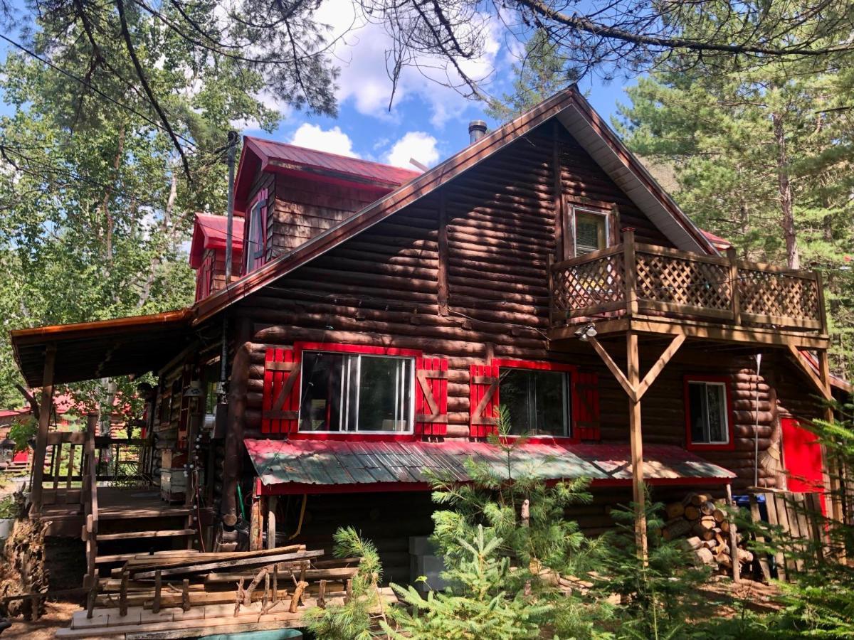 Chalet En Bois Rond Mauricie Saint-Alexis-des-Monts Dış mekan fotoğraf